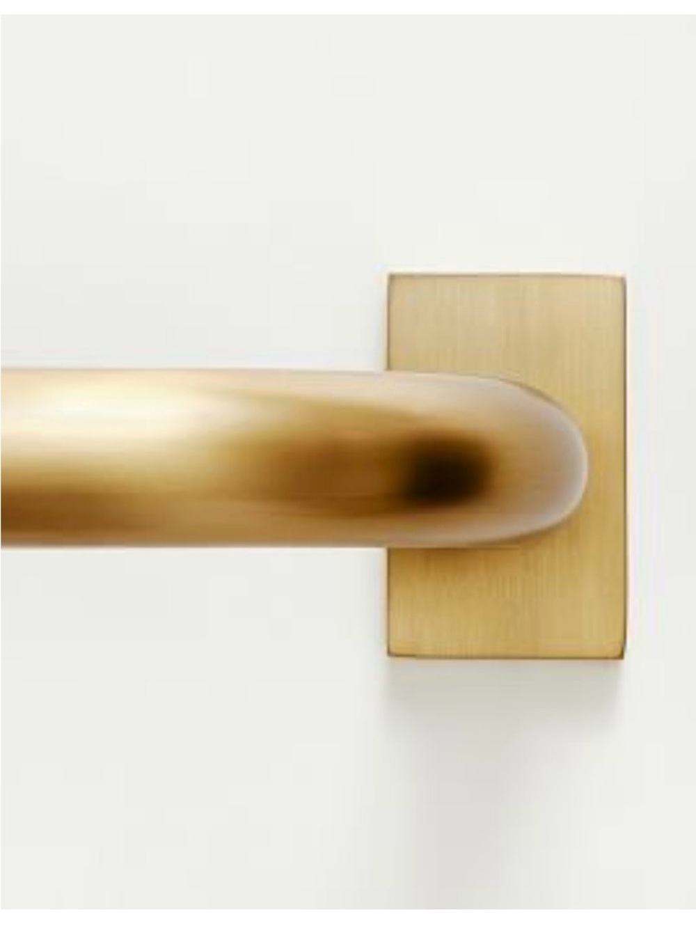 Pottery Barn Hidden Connection Room Darkening Curtain Rod Brass 28"- 48" 1.25"D